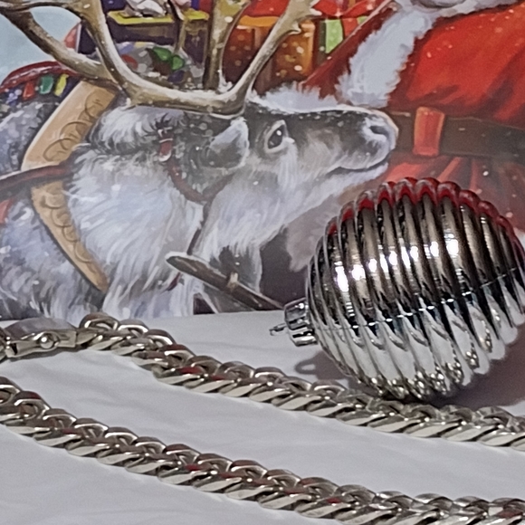 Rock Star ✨ ⭐ 9.83 Ounces of Pure Sterling Silver Heavy Cable Link ITALY - Picture 9 of 11